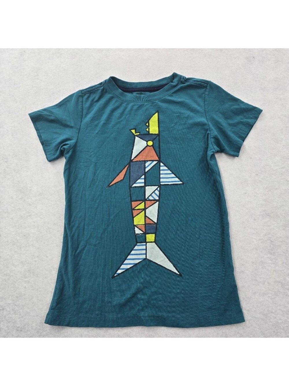 Tea Collection Shark T-Shirt Size XL 12 Short Sleeve Summer Casual Ocean